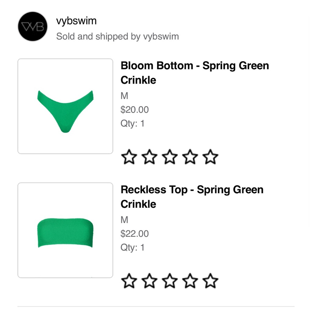 VYB SWIMSUIT SIZE M